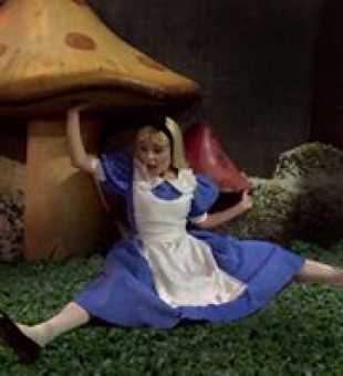 Fato Mirana a rainha branca Alice no país das maravilhas